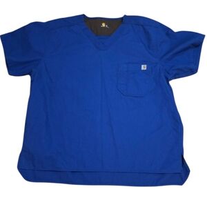 Carhartt Mens Scrub Top Royal Blue